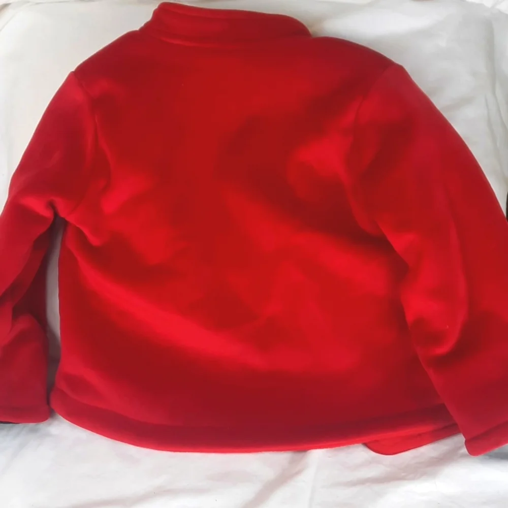 Disney Mickey Mouse Japanese Style Kids Jacket Small Red Super Soft Embroidered